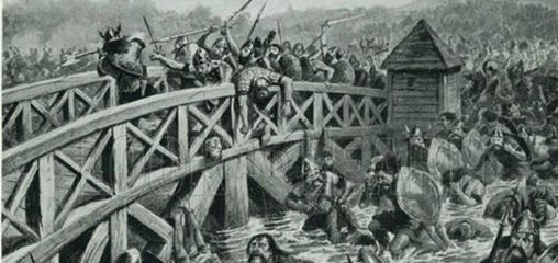 The Battle of Stamford Bridge, in England on 25 September 1066