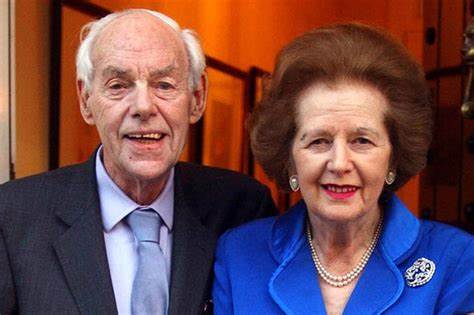 Margaret Thatcher and husband