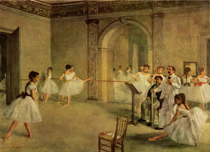 Painting of ballet dancers by Edgar Degas, 1872