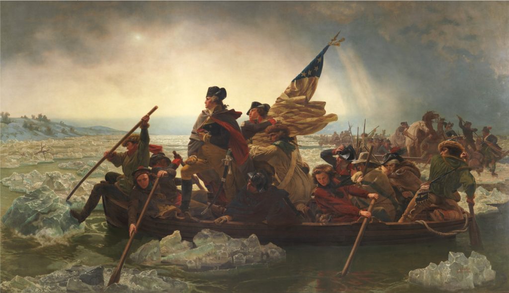 Washington Crossing the Delaware, painting by Emanuel Leutze, 1851