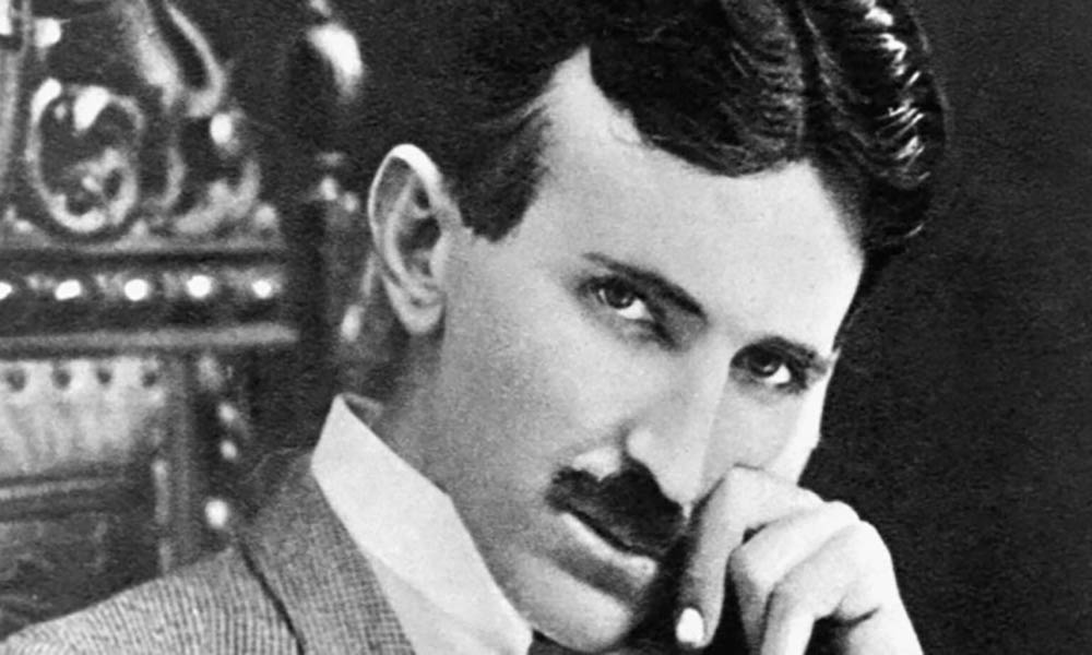 Photograph of Nikola Tesla in 1896. 